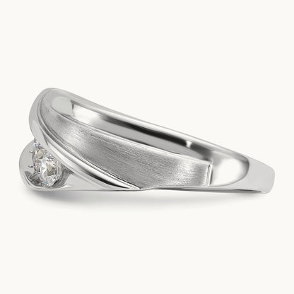 5 Stone Men's Ring, 0.75 ct tw Lab-Grown Diamond