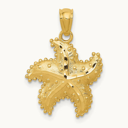 Diamond-Cut Starfish Pendant — photo set