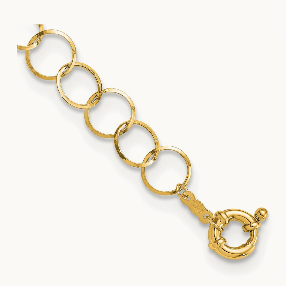 Circle Chain Bracelet, 14K