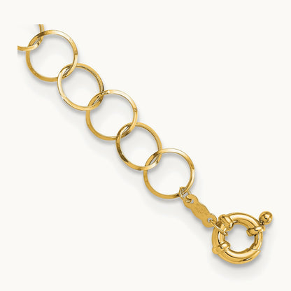 Circle Chain Bracelet, 14K