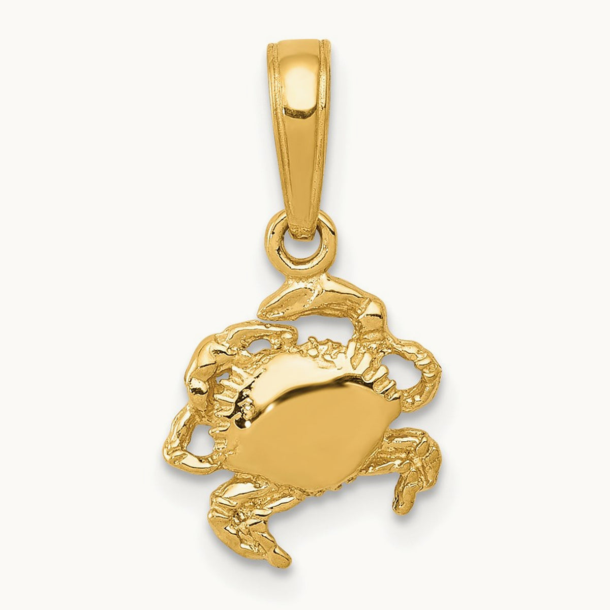 Crab Pendant, 14K