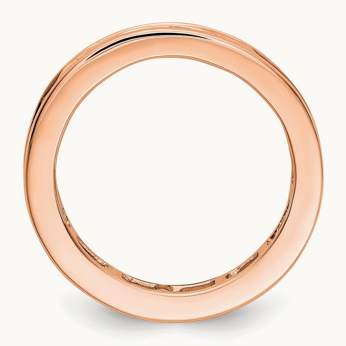 Polished Princess Channel Set Diamond Eternity Band, 2.00 ct tw — 14K Rose Gold