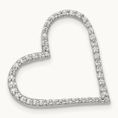 1/6ct. Diamond Heart Chain Slide — photo set