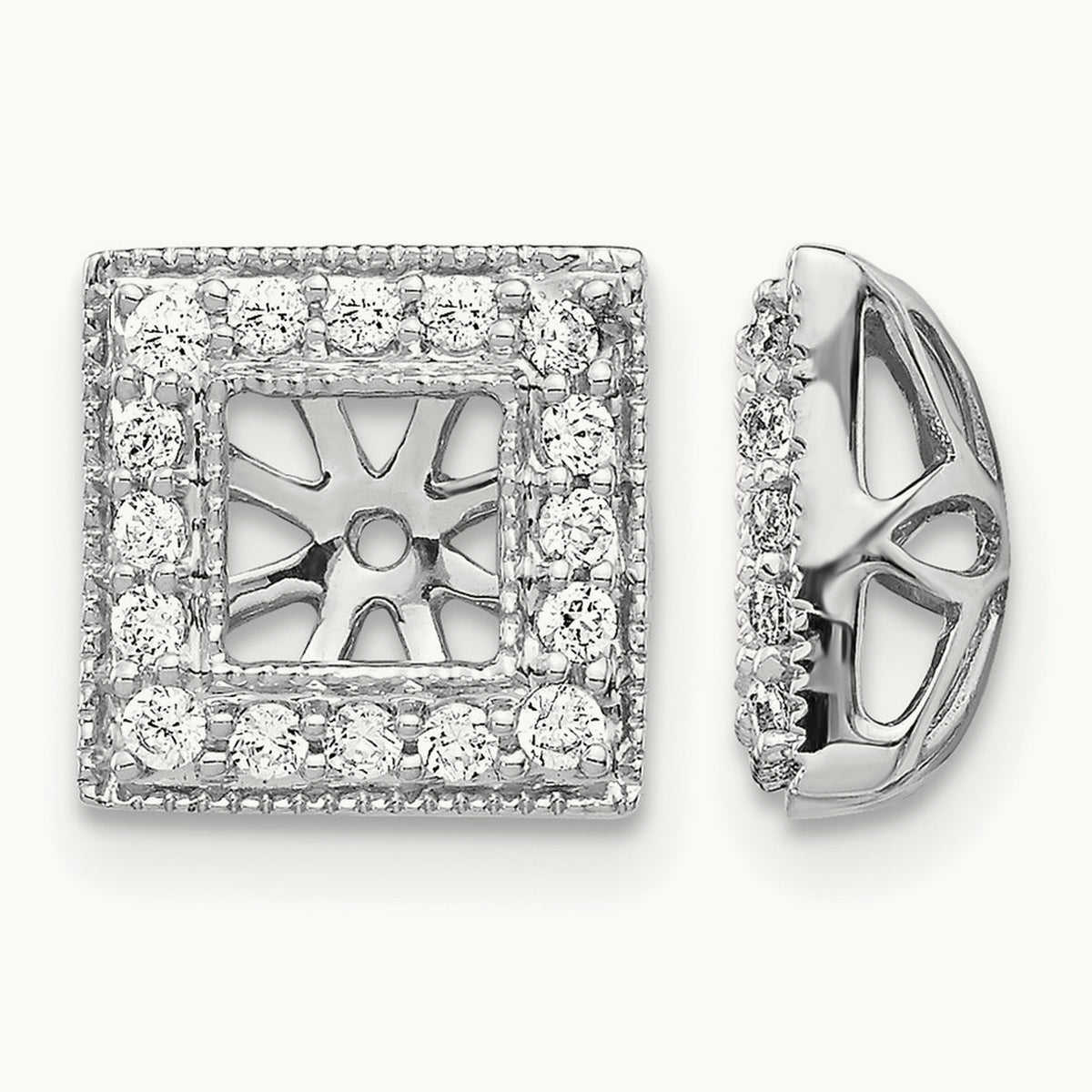 Earring Jacket, 0.25 ct tw Lab-Grown Diamond