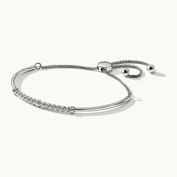 Adjustable Bolo Bracelet, 0.20 ct tw Lab-Grown Diamond