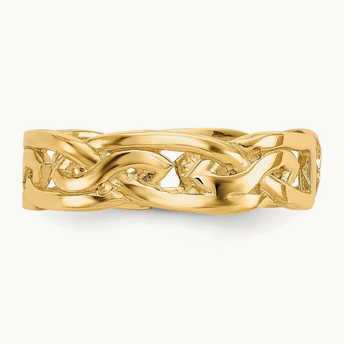 Celtic Knot Design Toe Ring, 14K