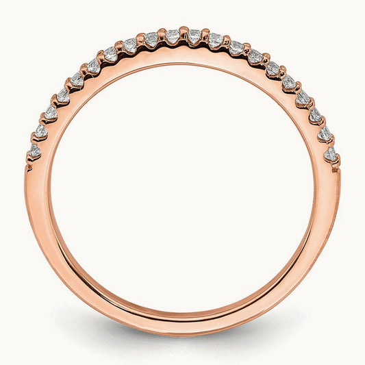 Diamond Band, 14K Rose Gold