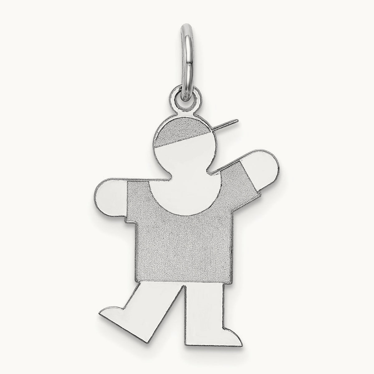 Kid Charm — 14K White Gold