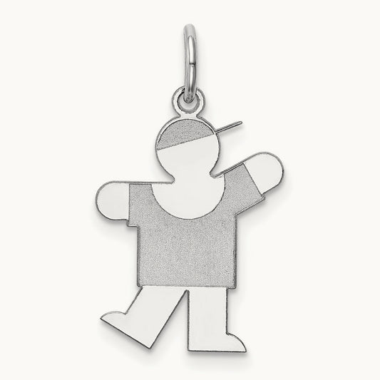 Kid Charm — 14K White Gold
