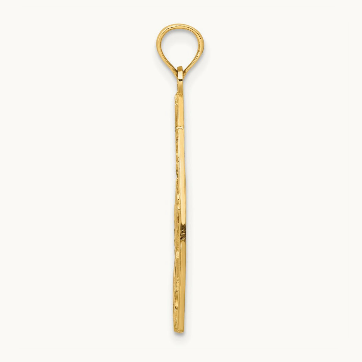 w/ Enamel Hummingbird and Flowers Charm, 14K