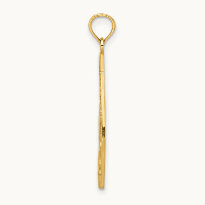 w/ Enamel Hummingbird and Flowers Charm, 14K