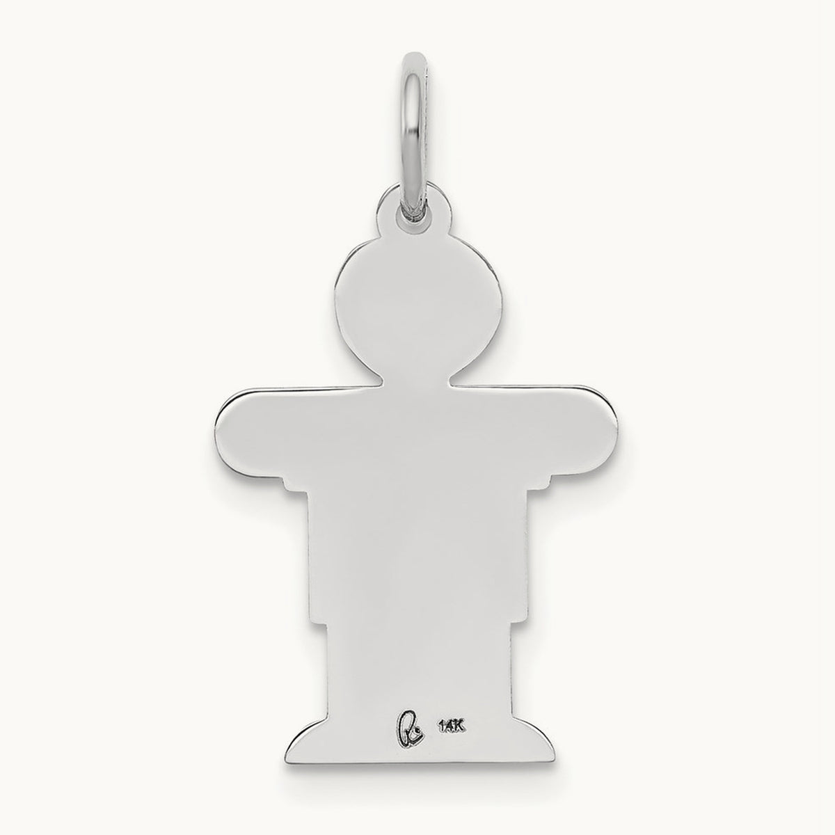 Kid Charm — 14K White Gold