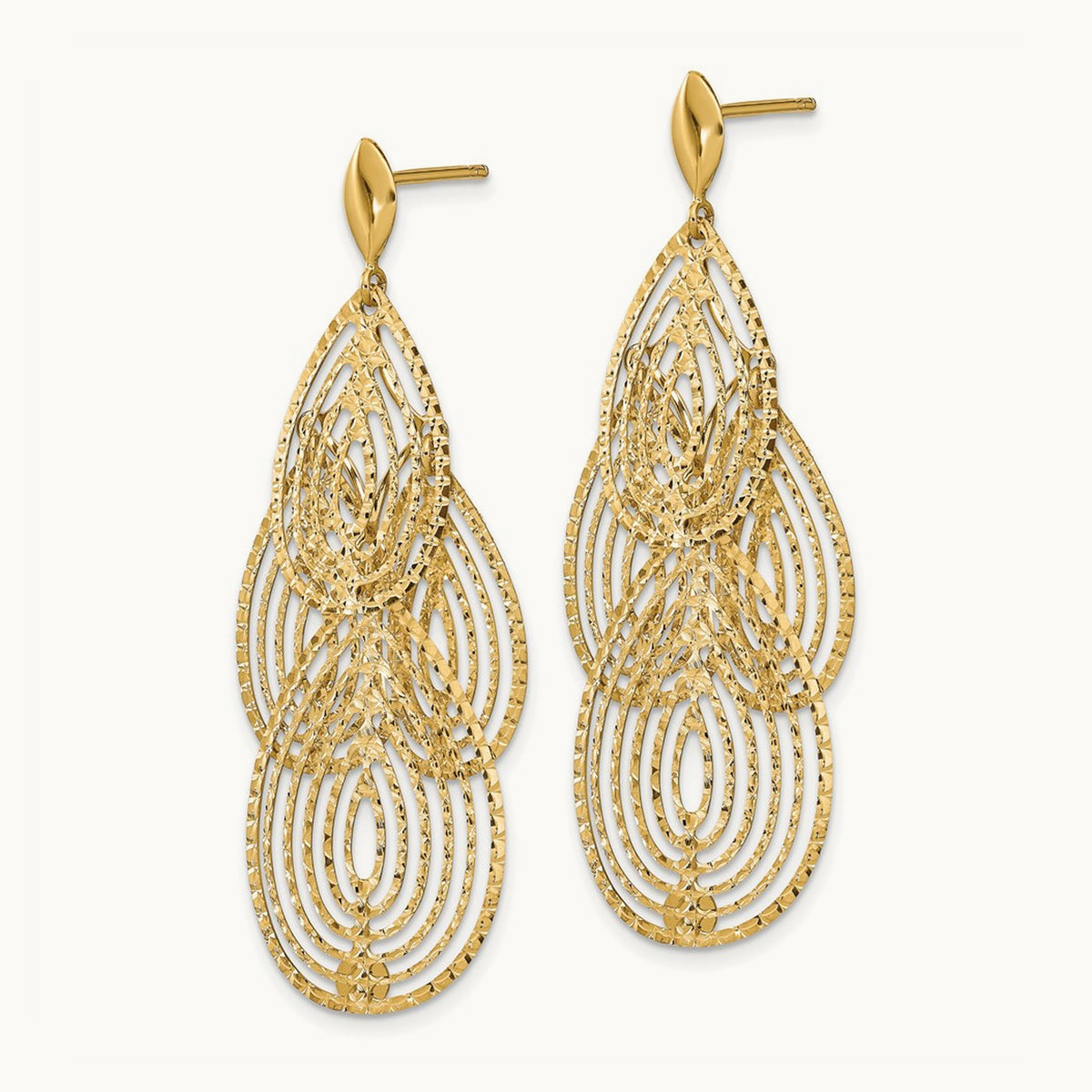 Polished D/C Post Dangle Earrings — Leslie's — photo set