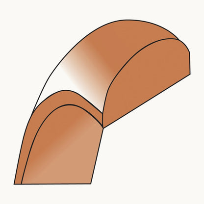 Lightweight Half Round Band, 5mm, 10K Rose Gold