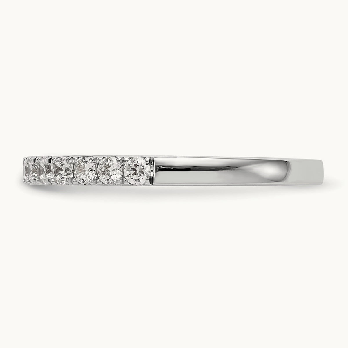 Diamond Wedding Band, 14K White Gold