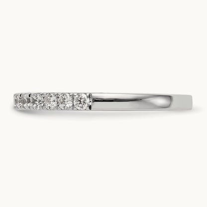Diamond Wedding Band, 14K White Gold