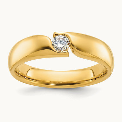 IBGoodman Men's Diamond Complete Ring, 14K
