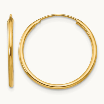 Madi K Endless Hoop Earrings, 14K