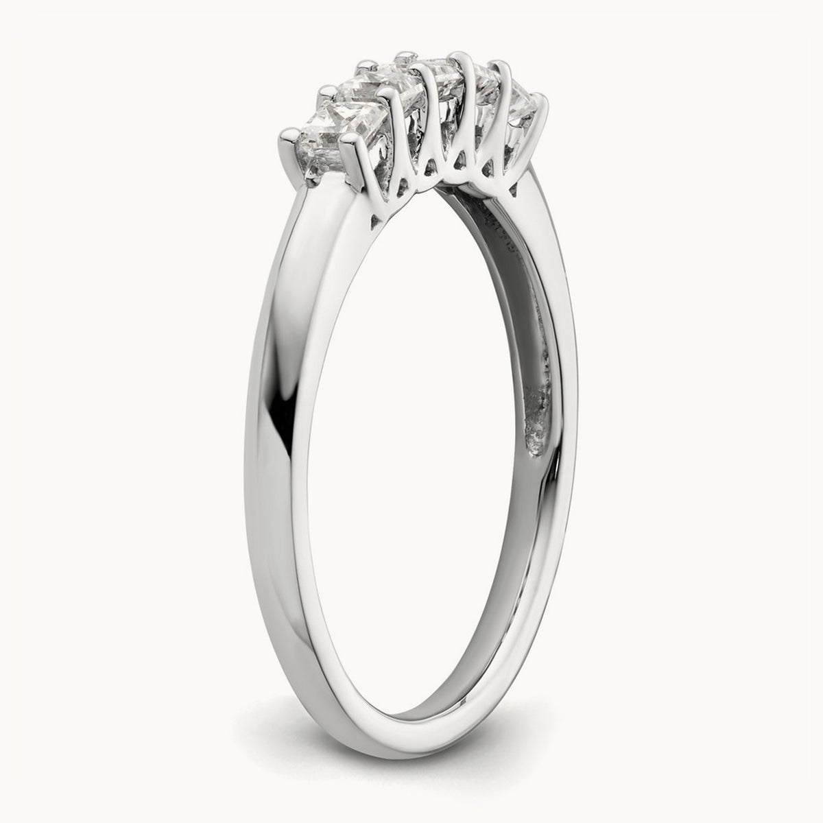 Princess-Cut 5-Stone Band — 1/2 ct, 7
