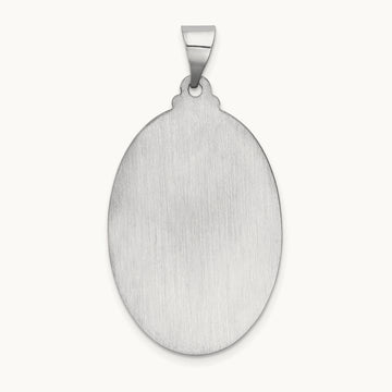 Polished/Satin St Christopher Medal Hollow Pendant — photo set