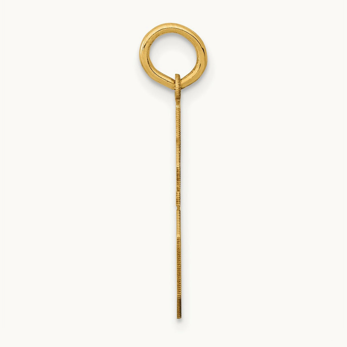 Medium Polished Number 16 Charm, 14K