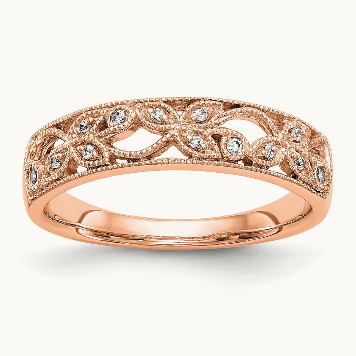 Diamond Band — 14K Rose Gold, 7