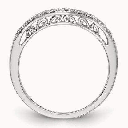 Diamond Band, 14K White Gold
