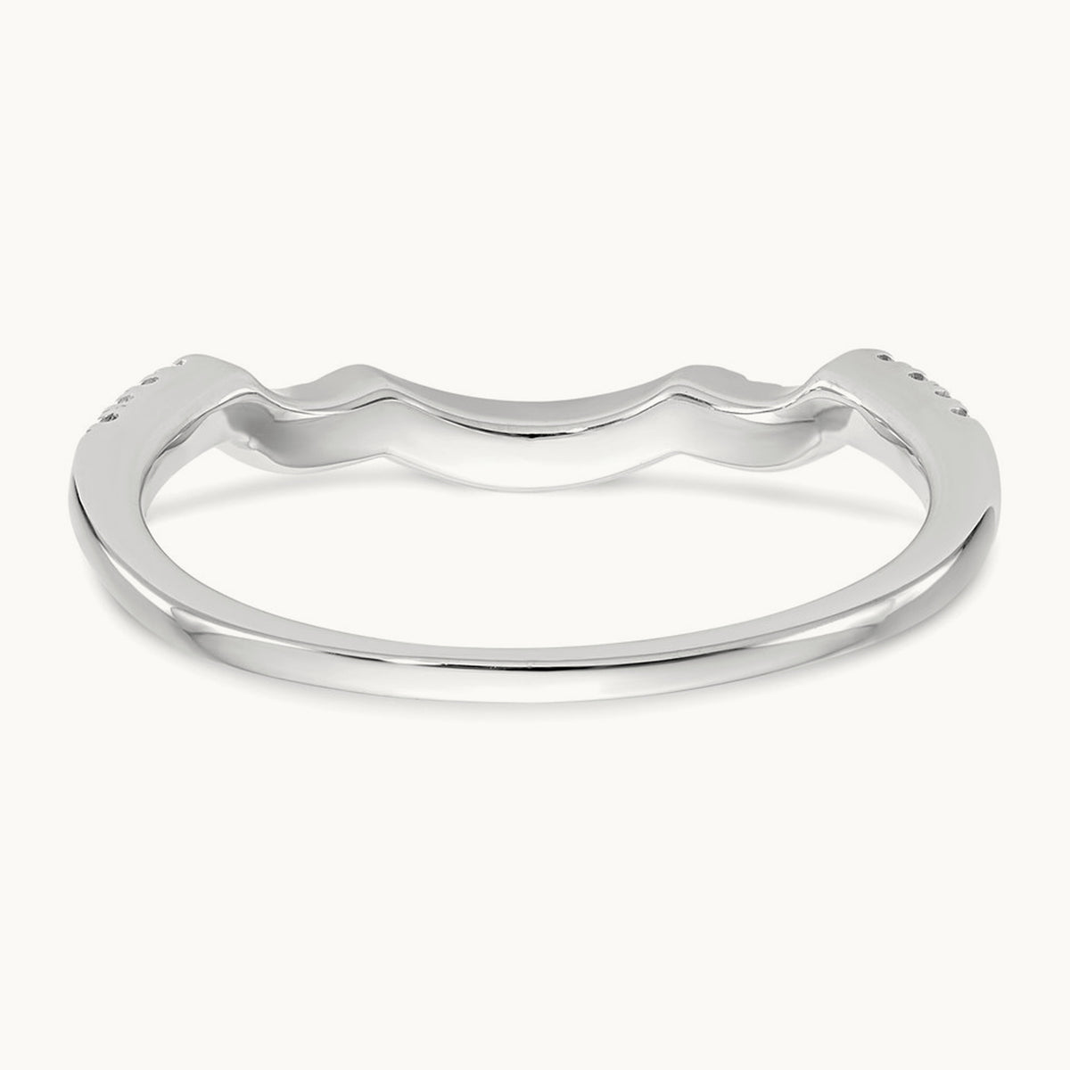 Diamond Wedding Band, 14K White Gold