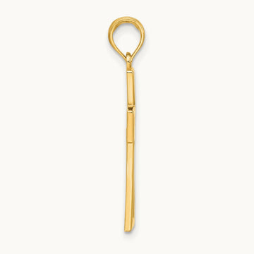 Polished Cross Pendant, 14K