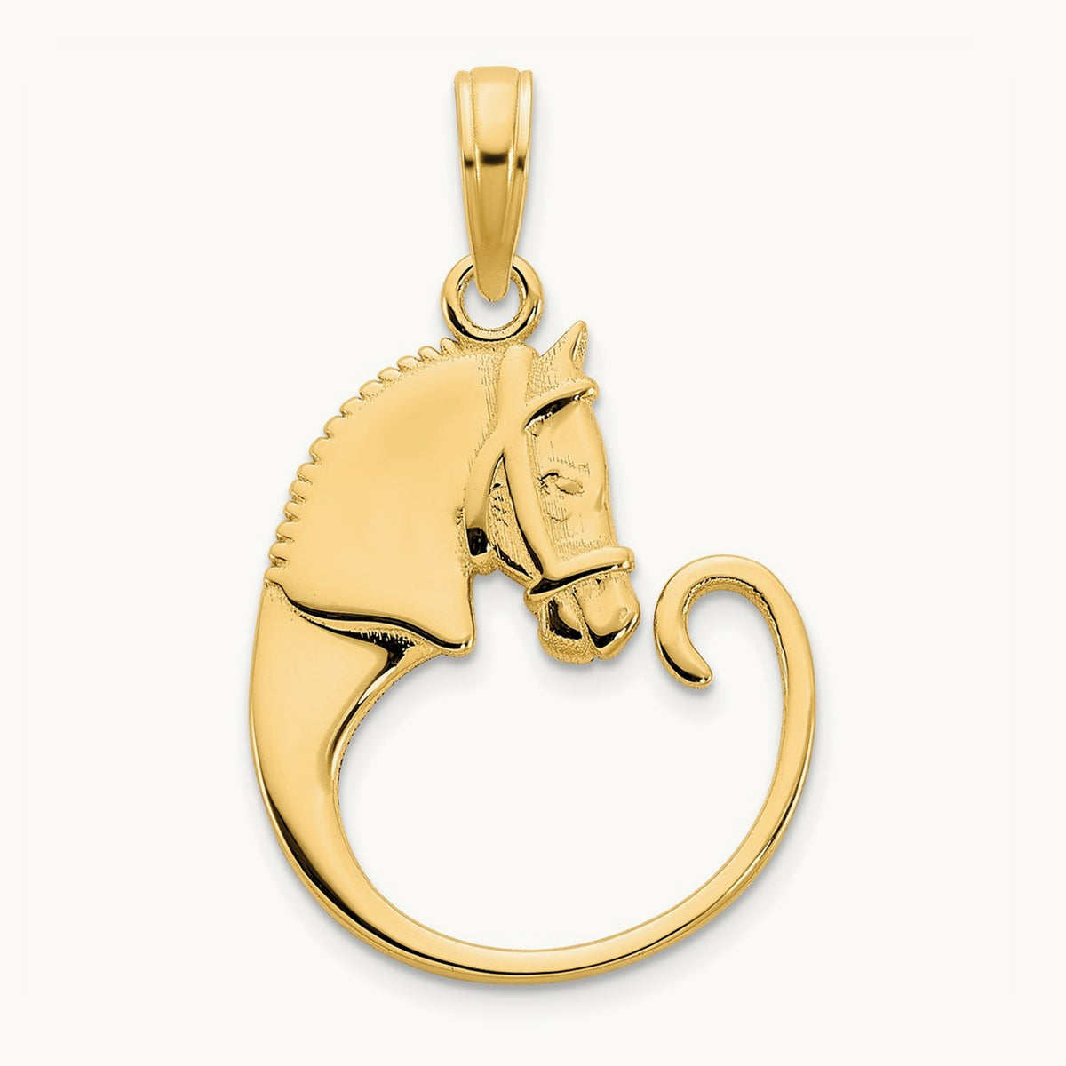 Horse Pendant, 14K