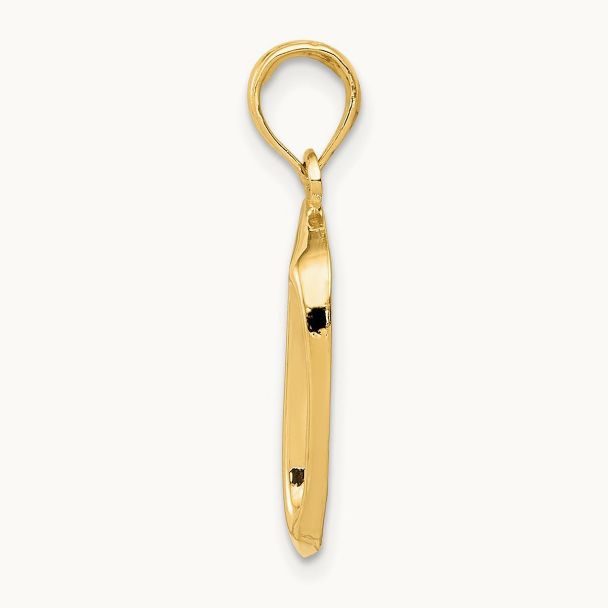 Dog Bowl Pendant, 14K