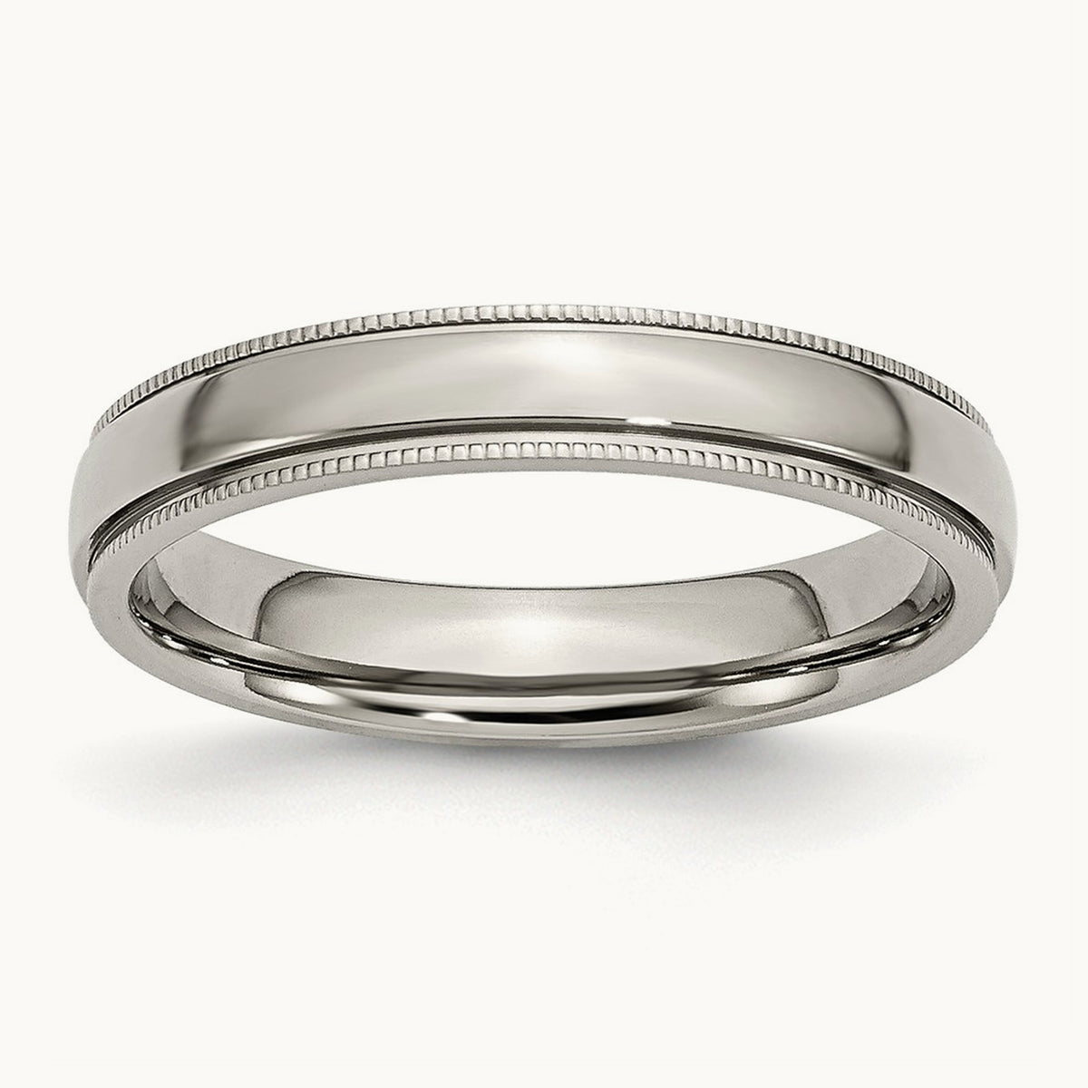 Polished Grooved and Beaded Band — photo set