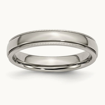 Polished Grooved and Beaded Band — photo set