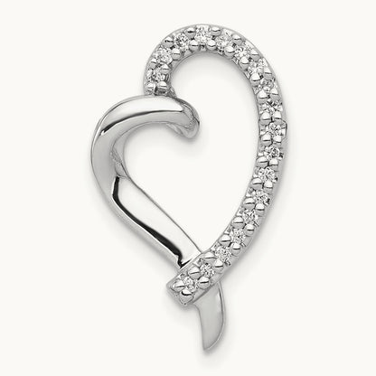 1/10ct. Diamond Heart Chain Slide — photo set