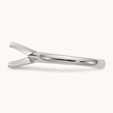 2ct. Medium-Weight 4-Prong Solitaire Mounting, 14K White Gold