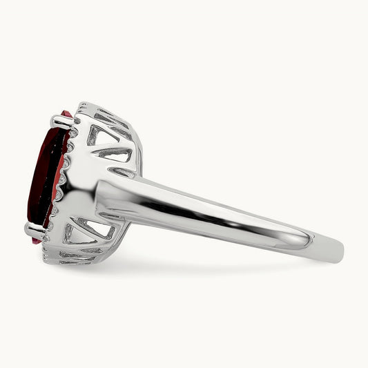 Garnet and Diamond Ring — photo set