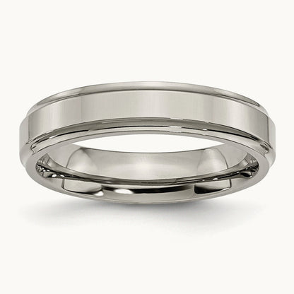 Polished Ridged Edge Band — photo set