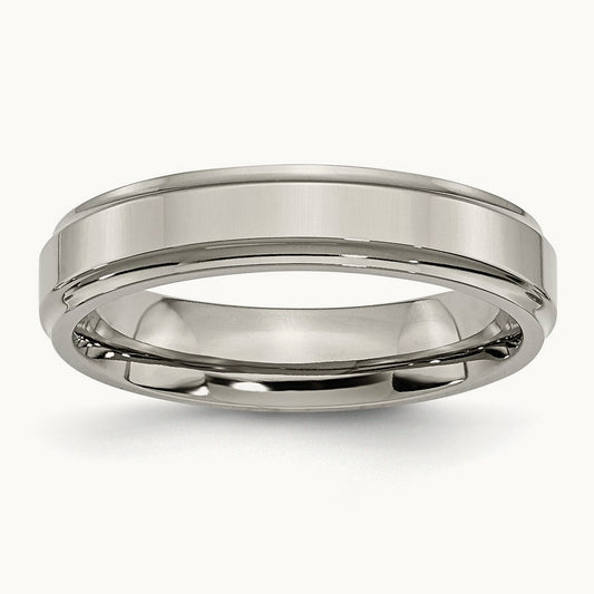 Polished Ridged Edge Band — photo set