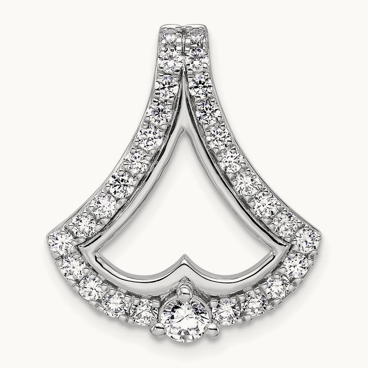 Chain Slide Pendant, 1.00 ct tw Lab-Grown Diamond