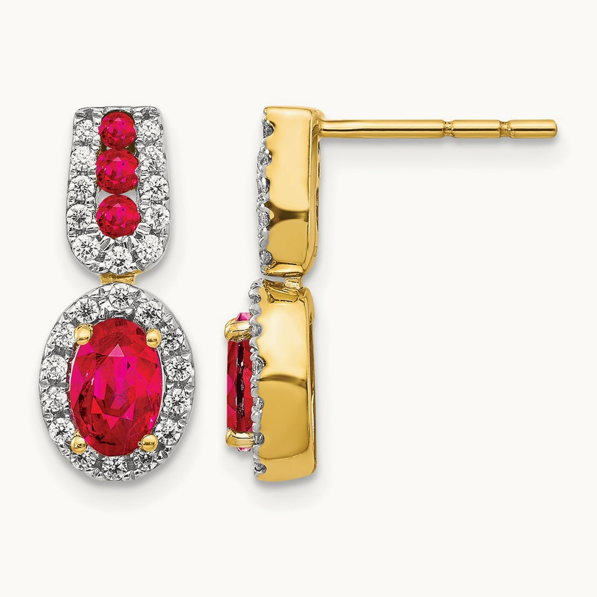 Diamond and Ruby Earrings — photo set