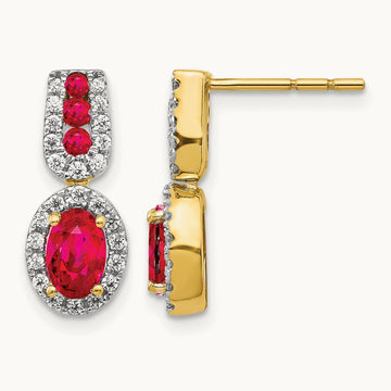Diamond and Ruby Earrings — photo set