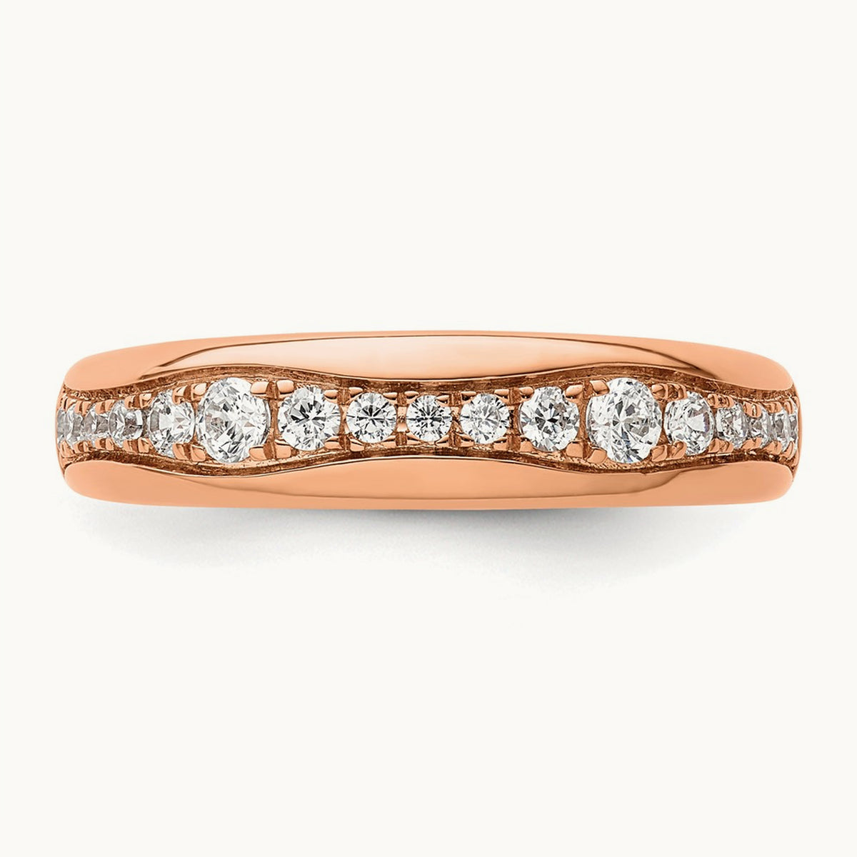 Fashion Band, 0.25 ct tw Lab-Grown Diamond — 14K Rose Gold