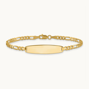 Figaro ID Bracelet, 14K