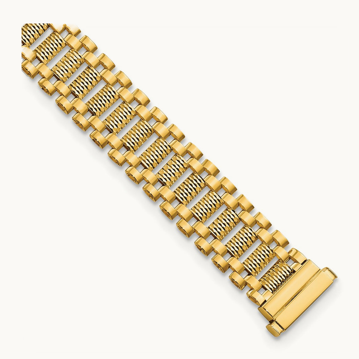 Polished & D/C Fancy Link Bracelet — photo set