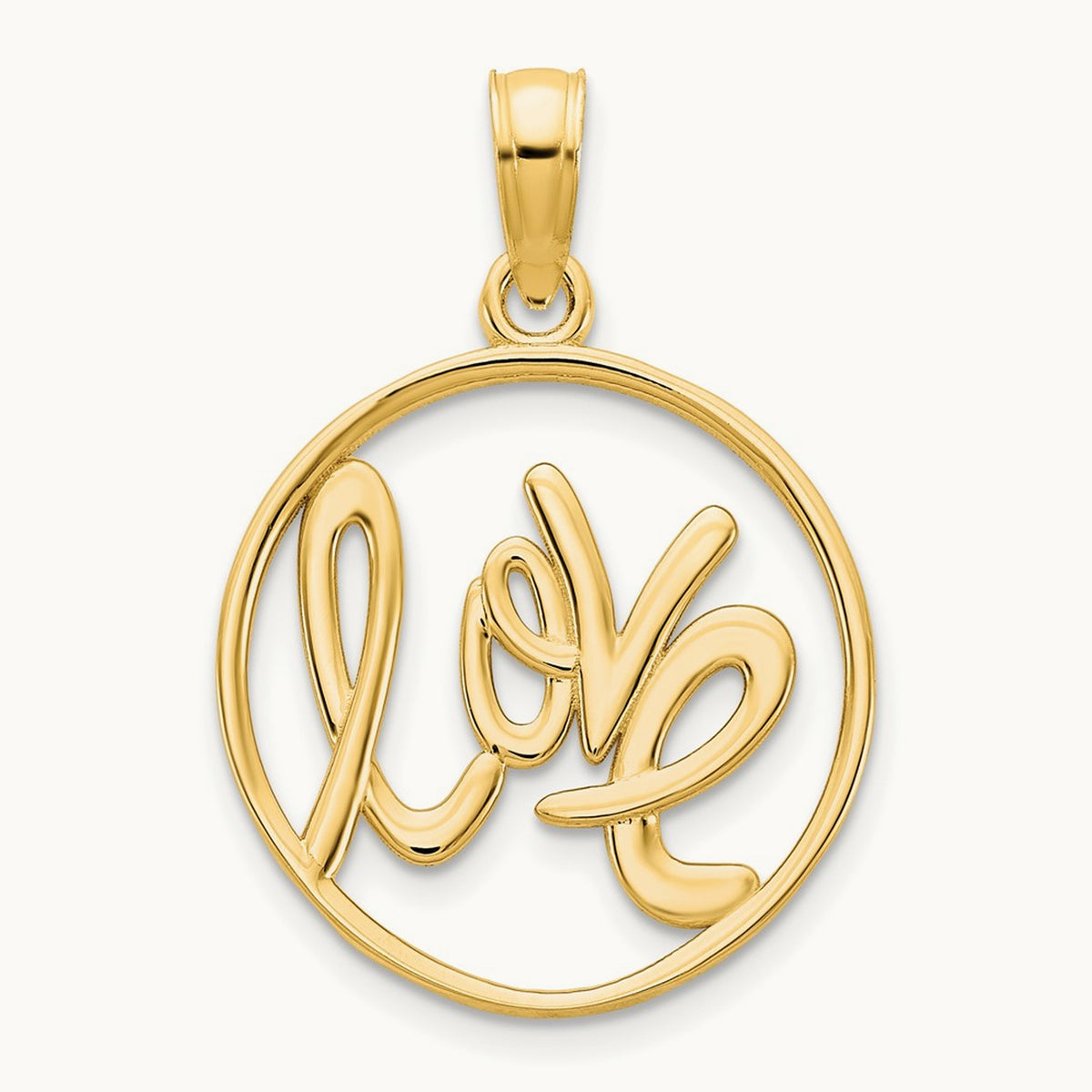 Love charm, 14K Yellow Gold