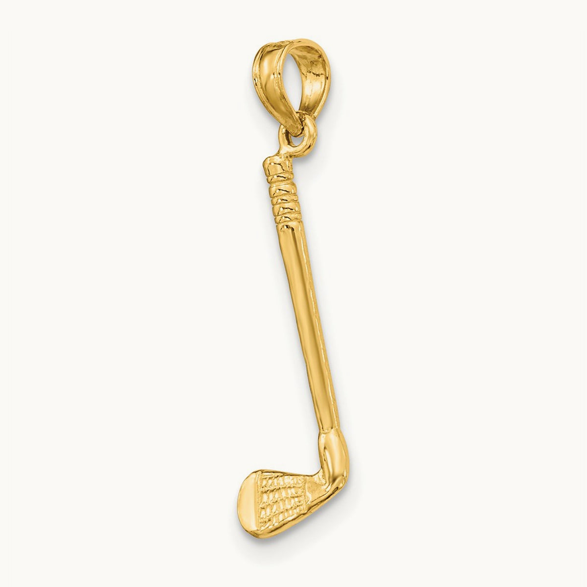 3-D Club Charm, 14K