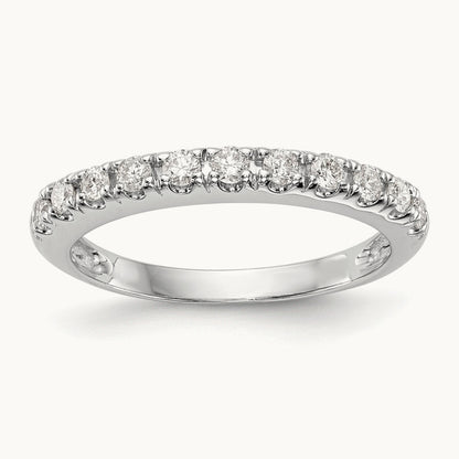 Diamond Wedding Band, 14K White Gold
