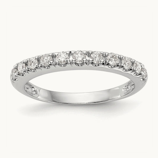 Diamond Wedding Band, 14K White Gold