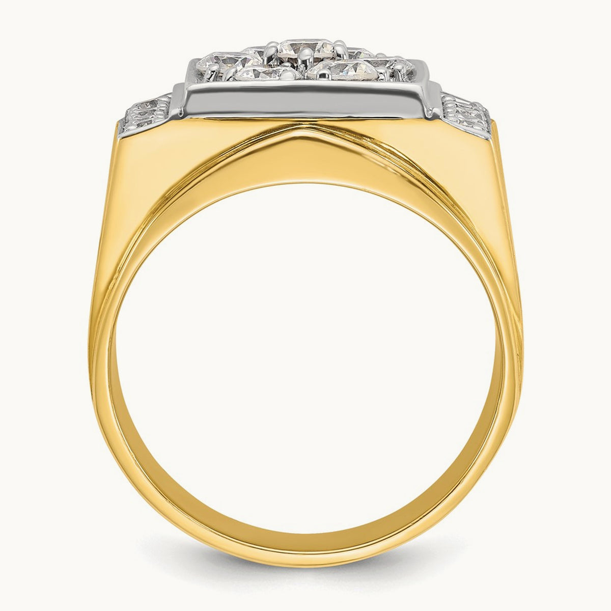 Men's Cluster Ring, 1.50 ct tw Lab-Grown Diamond