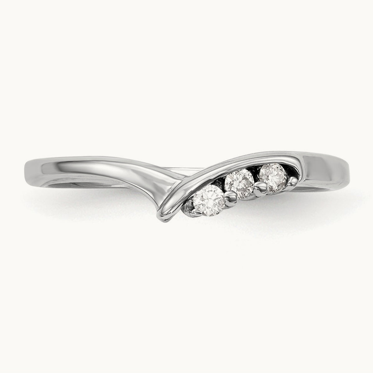Diamond Wedding Band, 14K White Gold